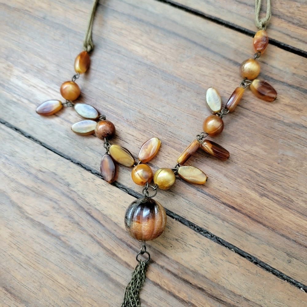 Boho chic bohemian necklace vintage